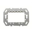 N2473.9-BASTIDOR MONOCAIXA PER A 3 MÒDULS ZENIT PLATA-NIESSEN (UD)