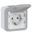 069733-MECANISME SUPERFÍCIE 2P + TT PLEX GRIS-LEGRAND (UD)