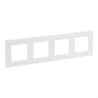 864174-PLACA NILOÈ STEP, 4 ELEMENTS, BLANC MATE-LEGRAND (UD)
