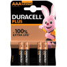 48312013 BLISTER 4 PILES ALCALINA PLUS POWER LR03 AAA DURACEL *** (UD)