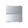 N2204.6 PL-PULSADOR SENSE GRAVAR AMB 2 MÒDULS ZENIT PLATA-NIESSEN (UD)