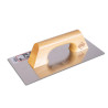 Llana rectangular inoxidable, 30cm, mango madera, para aplicación cerámica, Rubi (UD)