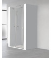 IMPEX - MAMPARA AC-205 ARC IRIS PLUS (1F DCH. + 1ABATIBLE) F.800 x A.1000 PLATA TRANSP. (UD)