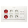 T1100 BL-KIT 4 COLUMNES 4BL+2RJ+4RJ45 SUPERFÍCIE BLANC-NIESSEN ()