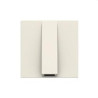 N2207 BL-SORTIDA CABLE AMB 2 MÒDULS ZENIT BLANC-NIESSEN (UD)