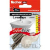 502695-KIT FIXACIÓ LAVABO SUSPESOS (BORSA 1u)-FISCHER (UD)