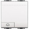 N4042M2N-PULSADOR NO + SÍMBOL CAMPANA AMB 2 MÒDULS EN COLOR BLANC-BTICÍ (UD)