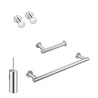 Pack accessoris bany, 5 pcs, acer inoxidable, crom. (UD)