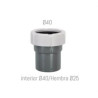 RA-33-ENLLAÇ REPCN.PVC M(I.TUB.d.40/H d.25)-H(TUB.LIS d.40 JTA.CNA.)-IBIDE ()