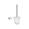 DIVA.10.CR-ESCOBILLER COMPLET MURAL DIVA 16,5x40x14,5cm EN ACER I ZAMAK CROMAT-PyP (UD)