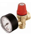 314462CST-VALVULA SGDAD.MH 1/2" C/ PRESA MANOM.-CALEFFI (UD)