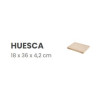 TOC HUESCA 18X36X4,2 BLANC (UD)