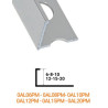 REMAT SEP ALUM 12MM PLATA MATE 2,50 MT OAL12PM * (UD)
