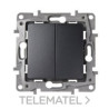 665402-COMMUTADOR DOBLE NILOÈ 1P 10A ANTRACITA-LEGRAND (UD)