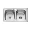 F16740 FREGADOR 2 SENSE S/ENCIMERA DUBLIN 800 X 440 -PLASTIMODUL (UD)