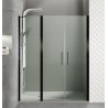 IMPEX - 9006x2+90000+9012 MAMPARA OPEN COMBI J 150CM NEGRE MATE (UD)