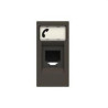 N2117.6 AN-TOMA TELÈFON AMB 6 CONTACTES MECANISME ESTRET ZENIT ANTRACITA-NIESSEN (UD)